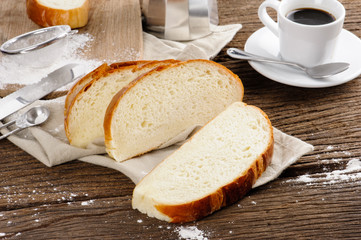 fresh sliced bread