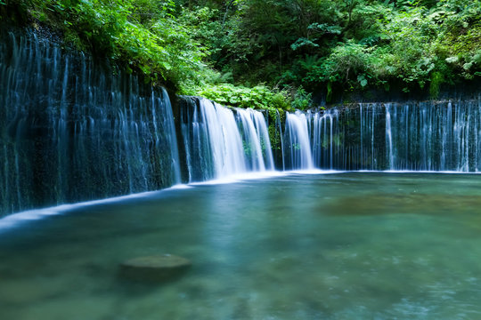 Fototapeta 軽井沢 白糸の滝_05