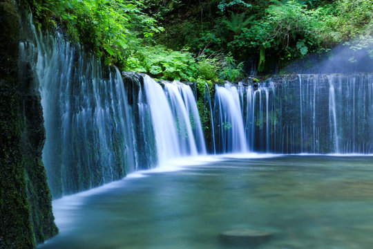 Fototapeta 軽井沢 白糸の滝_10