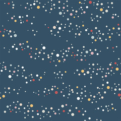 seamless pattern with abstract dotted ornament