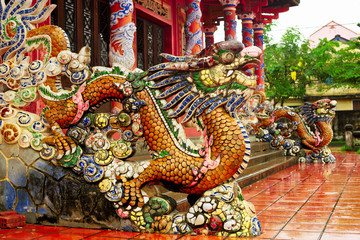 Dragons, Confucian Temple, Hoi An, Quang Nam Province, Vietnam