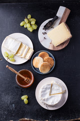 Assortment of french cheese