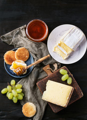 Assortment of french cheese