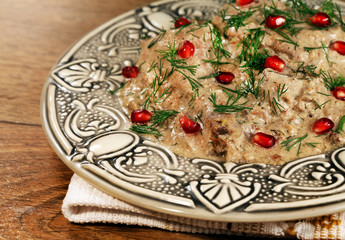 Chicken meat of Caucasus cuisine