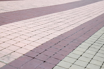 Vintage stone street road pavement texture