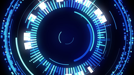 Sci-fi futuristic crosshair. HUD user interface. T