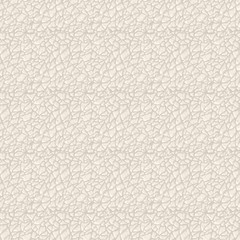 Closeup vector seamless texture of beige leather. Can be used as a print for fabrics, and graphic design. Animal skin backround.