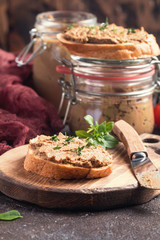 Fresh chicken liver pate