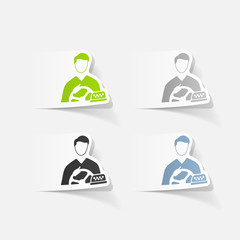 realistic design element. taxi driver