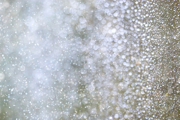 Raindrops on the glass bokeh