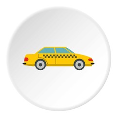Fototapeta na wymiar Taxi icon, flat style
