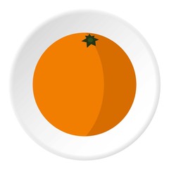 Orange icon, flat style