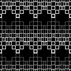 Vector black and white halftone background. Seamless pattern. Textile rapport.

