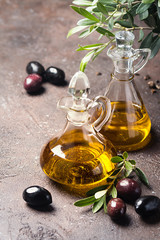 Olive oil and olive branch