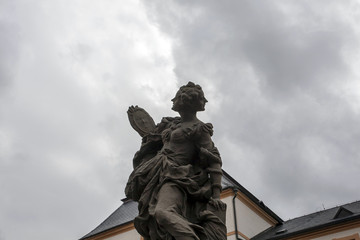 Fototapeta na wymiar Baroque sculpture “Wisdom” from Matyas Bernard Braun, Kuks Castle, Czech Republic, Europe