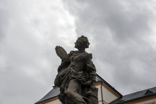 Baroque sculpture “Wisdom” from Matyas Bernard Braun, Kuks Castle, Czech Republic, Europe