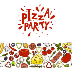 Pizza background for Your design