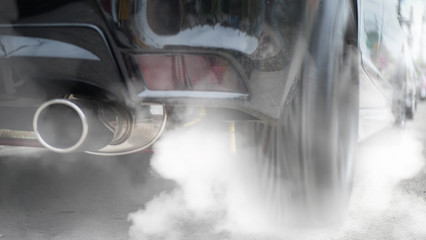 Modified car burns rubber off its tires to check horse power and engine