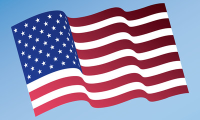 Vector Illustration of the American Flag