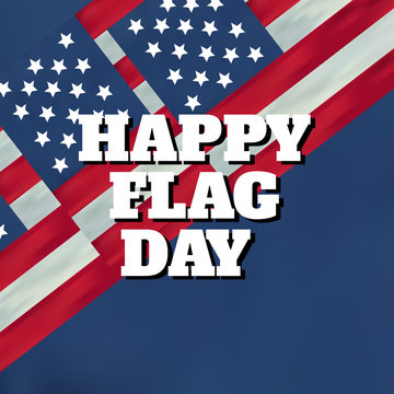 Abstract background Happy flag day vector background. Happy flag