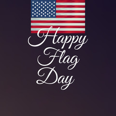 Obraz na płótnie Canvas Happy flag day vector background. Happy flag day badge.