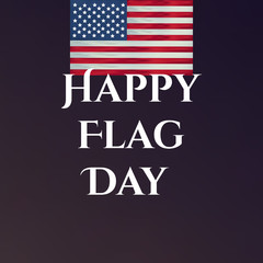 Happy US independence day card Happy Flag Day