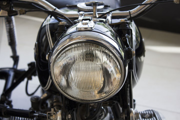 part of the black motorcycle