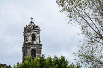 Fototapeta na wymiar Church tower isolated