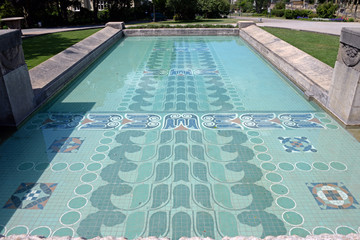 Wasserbecken an der russischen Kapelle Darmstadt