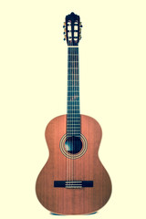 Naklejka premium guitar on a white background