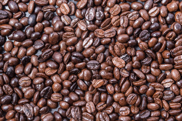Fototapeta premium Coffee beans Close up 
