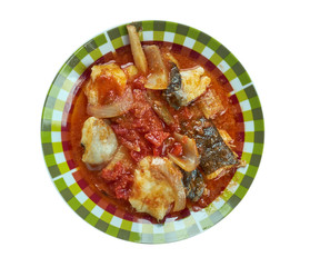 Romanian  Braised fish.