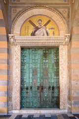 Medieval bronze doors of Amalfi Cathedral