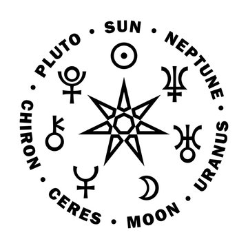 The Septener of New Age. The Star of Magicians of The New Age. Seven higher planets of Astrology.