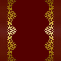 gold lace borders