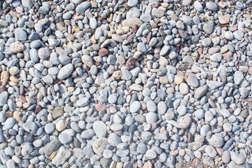 Round beach stones full frame