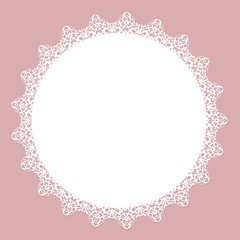 White lace napkin