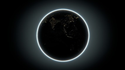 Space planet Earth - Night
