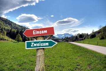 Schild 236 - Zweisam