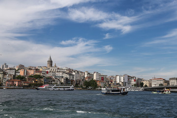 Fototapeta premium Karakoy and Galata Tower in Istanbul City