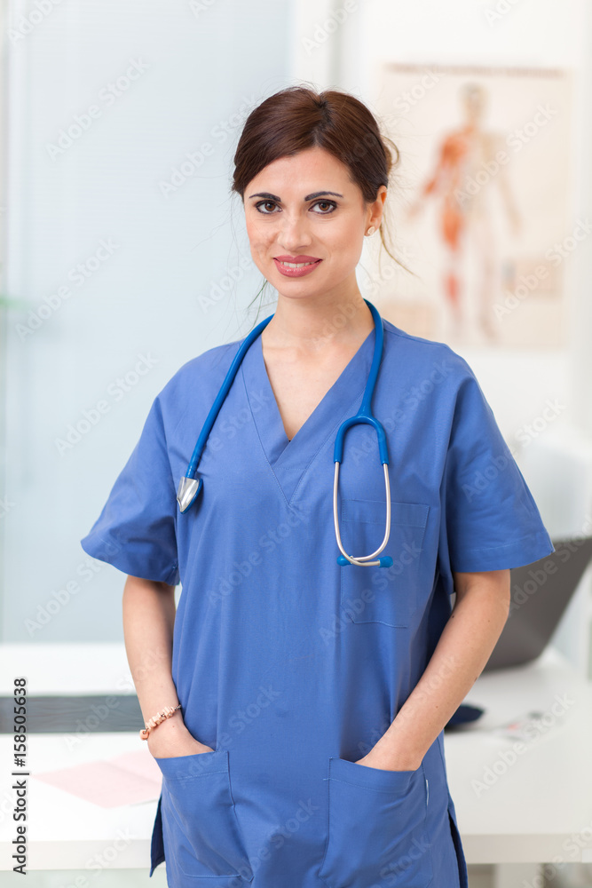 Canvas Prints portrait of a beautiful smiling nurse