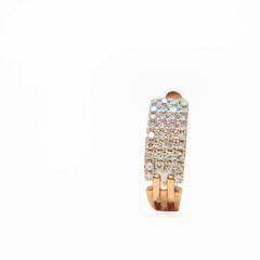 gold earrings with diamonds