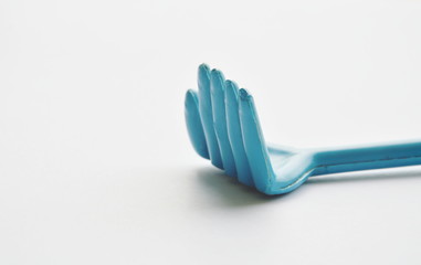 plastic scratched with long handle for back itchy on white background