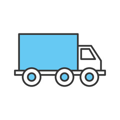 truck delivery service icon vector illustration design