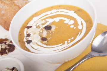 cream of pumpkin carrot and potato soup