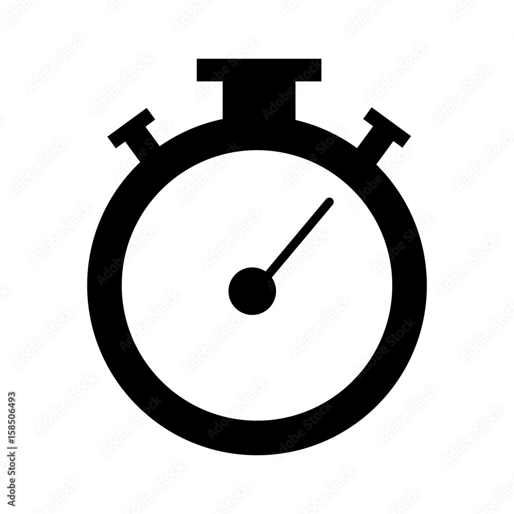 Poster chronometer timer isolated icon vector illustration design