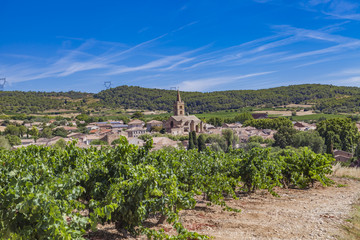 Fototapeta na wymiar Town Cruzy in Languedoc-Roussillon province in France