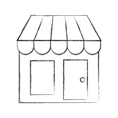 store building front icon vector illustration design