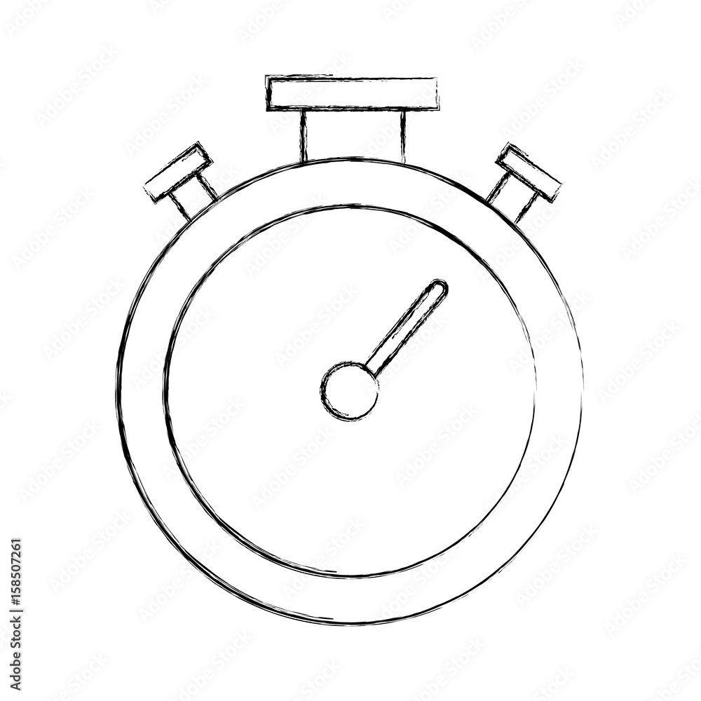 Poster chronometer timer isolated icon vector illustration design
