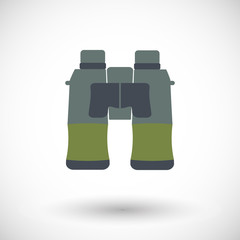 Binoculars vector flat icon